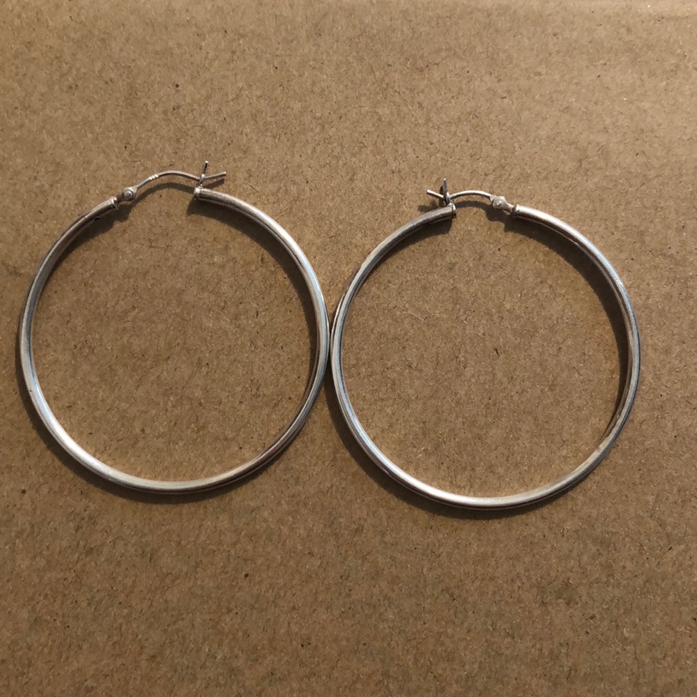 Sterling Silver 925 Hoop Earrings